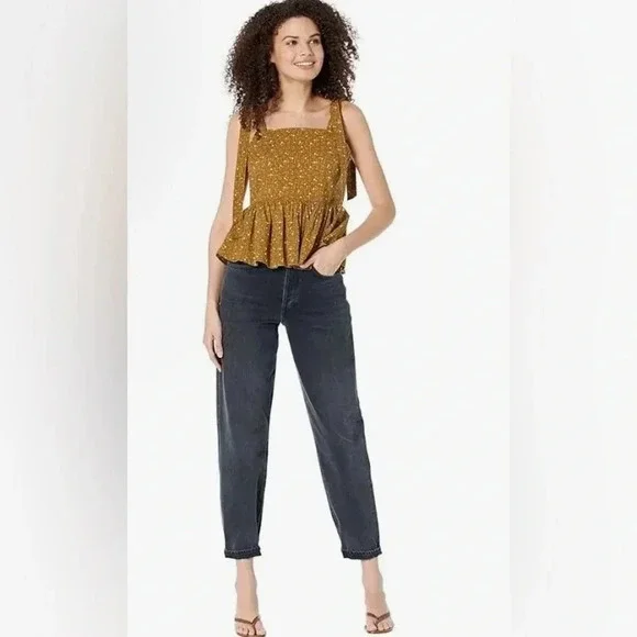 NWT Madewell Rosalie Tie Strap Top In Daisy Stitch Medium - Picture 5 of 12